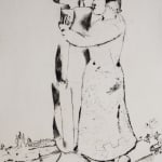 MARC CHAGALL, When Abdullah got the Net Ashore…, from: Four Tales from the Arabian Nights, 1948