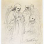 MIHÁLY VON MUNKÁCSY, Nude / Sketch for the Portrait of Franz Liszt, circa 1890