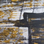 YO MARCHAND, Abstract Composition in Black and Yellow, 1975