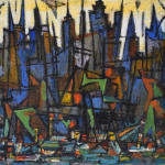 MARCEL JANCO, Lake Kinneret (Sea of Galilee), ca. 1950