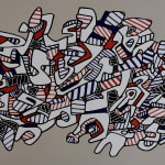 JEAN DUBUFFET, Galloping Race, from: Fables | Course la galope: Fables, 1976