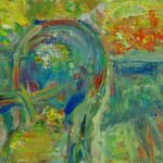 PINCHUS KRÉMÈGNE, Still Life with Basket, Jug and Fruits, circa 1948