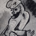 MARC CHAGALL, When Abdullah got the Net Ashore…, from: Four Tales from the Arabian Nights, 1948
