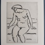 ALEXEJ VON JAWLENSKY, Seated nude with Face in Profile | Sitzender Akt mit Gesicht im Profil, 1912