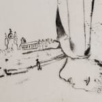 MARC CHAGALL, When Abdullah got the Net Ashore…, from: Four Tales from the Arabian Nights, 1948