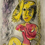 MARC CHAGALL, When Abdullah got the Net Ashore…, from: Four Tales from the Arabian Nights, 1948