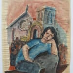 BÉLA KÁDÁR, Woman with Blue Necklace, circa 1930