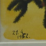 ANTAL BIRÓ, Red and Blue Composition, 1963