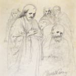 MIHÁLY VON MUNKÁCSY, Nude / Sketch for the Portrait of Franz Liszt, circa 1890