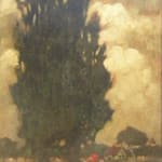MAX BAUMANN, Landscape with Farmer