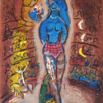 MARC CHAGALL, When Abdullah got the Net Ashore…, from: Four Tales from the Arabian Nights, 1948