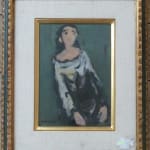 MOSHE MOKADY, Portrait of a Girl (Recto) / Study for figures (Verso)