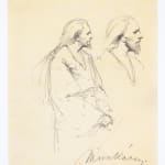 MIHÁLY VON MUNKÁCSY, Nude / Sketch for the Portrait of Franz Liszt, circa 1890