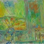 PINCHUS KRÉMÈGNE, Still Life with Basket, Jug and Fruits, circa 1948
