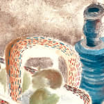 JANKEL ADLER, Still Life with Fish and Bottle, circa 1920's