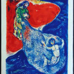 MARC CHAGALL, When Abdullah got the Net Ashore…, from: Four Tales from the Arabian Nights, 1948