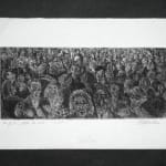 JEAN AUGUSTE GAUDIN, La Foule, Etude de Nuit