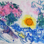 MARC CHAGALL, When Abdullah got the Net Ashore…, from: Four Tales from the Arabian Nights, 1948