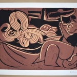 PABLO PICASSO, Caricature of General de Gaulle and Two Women, from: Series 347| Caricature du général de Gaulle et deux...