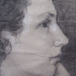 PETER SZÜLE H, Side Portrait of a Woman.