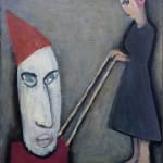 IVANOV GREGORY, Woman with a Clown's Head, 1993