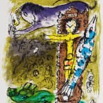 MARC CHAGALL, When Abdullah got the Net Ashore…, from: Four Tales from the Arabian Nights, 1948