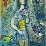 MARC CHAGALL, When Abdullah got the Net Ashore…, from: Four Tales from the Arabian Nights, 1948