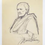 MIHÁLY VON MUNKÁCSY, Nude / Sketch for the Portrait of Franz Liszt, circa 1890