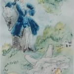 LOUIS ICART, Meadow Maiden from "La Nuit et le Moment", 1946