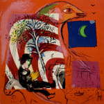 MARC CHAGALL, When Abdullah got the Net Ashore…, from: Four Tales from the Arabian Nights, 1948