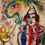 MARC CHAGALL, When Abdullah got the Net Ashore…, from: Four Tales from the Arabian Nights, 1948
