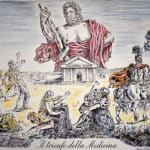 GIORGIO DE CHIRICO, Original Hand Signed and Numbered LiThe Invincible Chariot | La biga invincibile, 1969