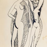 ERNST LUDWIG KIRCHNER, Two Standing Nudes/ Four Figures | Zwei Stehende Akte / Vier Figuren, circa 1932-34