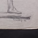 YACOV EISENBERG, Standing Nude Male from the Back, 1922