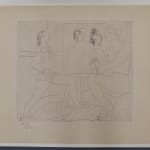 PABLO PICASSO, Caricature of General de Gaulle and Two Women, from: Series 347| Caricature du général de Gaulle et deux...