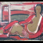 HENRYK BERLEWI, Woman with Long Hair, 1955
