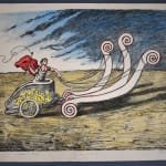 GIORGIO DE CHIRICO, Original Hand Signed and Numbered LiThe Invincible Chariot | La biga invincibile, 1969