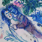 MARC CHAGALL, When Abdullah got the Net Ashore…, from: Four Tales from the Arabian Nights, 1948