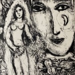 MARC CHAGALL, When Abdullah got the Net Ashore…, from: Four Tales from the Arabian Nights, 1948