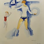 KEES VAN DONGEN, Woman on the Beach, Trouville | Femme Sur la Plage, Trouville, 1966