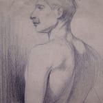 LASZLO HEGEDUS, Male Nude from Behind