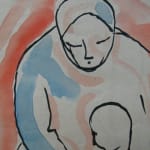 BÉLA KÁDÁR, Woman with Blue Necklace, circa 1930
