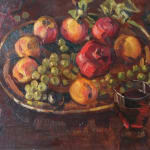 NICOLAI GORLOV, Still Life with Fruits and Wine Glass, 1970