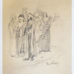 MIHÁLY VON MUNKÁCSY, Nude / Sketch for the Portrait of Franz Liszt, circa 1890