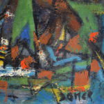 MARCEL JANCO, Lake Kinneret (Sea of Galilee), ca. 1950