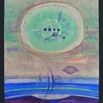 JUNKO FRANK, Surrealist Horizon with Green Sphere, 1970