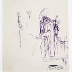 MIHÁLY VON MUNKÁCSY, Nude / Sketch for the Portrait of Franz Liszt, circa 1890