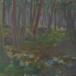 CONSTANTIN KOUSNETSOFF, Forest Clearing and Sunset, ca. 1899