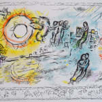 MARC CHAGALL, When Abdullah got the Net Ashore…, from: Four Tales from the Arabian Nights, 1948
