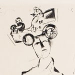 MARC CHAGALL, When Abdullah got the Net Ashore…, from: Four Tales from the Arabian Nights, 1948